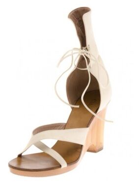 Chloe White Leather Platform
Sandals Size 39